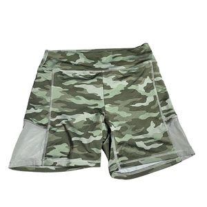 VS Pink Ultimate Biker Shorts // Camo // Size Large